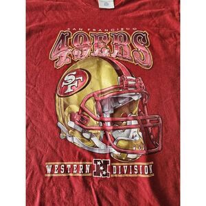 Vintage S.f. 49ers Tshirt Western Division Pro‎ Player Size 18/20
